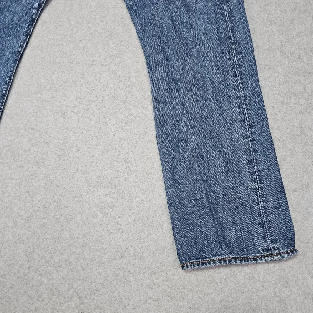 Levi's 501 Jeans Men's 38x34 *32 Button Fly Denim Blue Medium Wash Cotton Cowboy